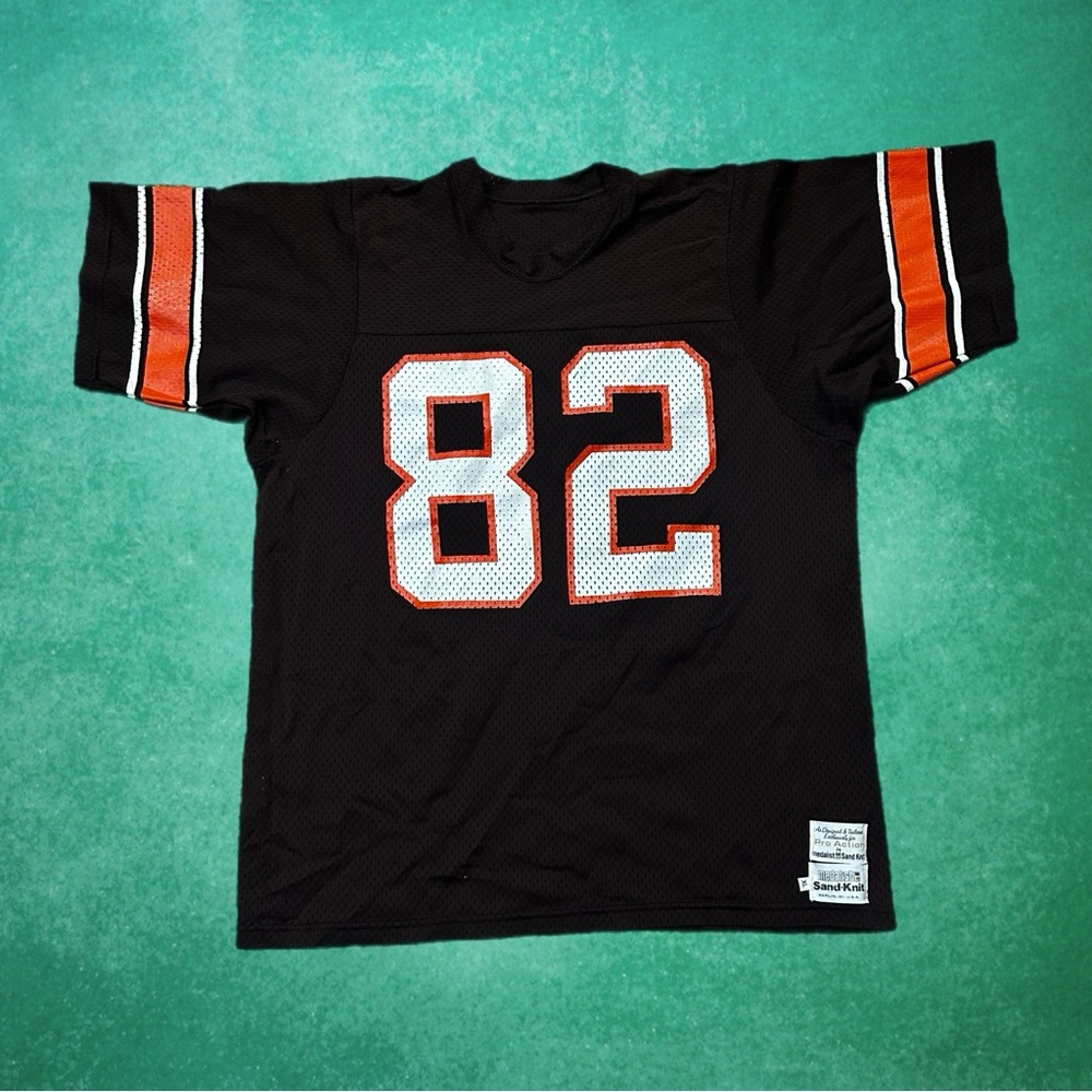 Vintage Cleveland Browns Ozzie Newsome Sand Knit Jersey